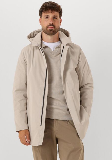Beige PROFUOMO Mantel RAINCOAT LONG MAGNET - large