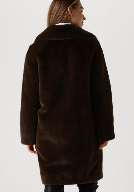 Bruine STAND STUDIO Faux fur jas CAMILLE COCOON COAT - large