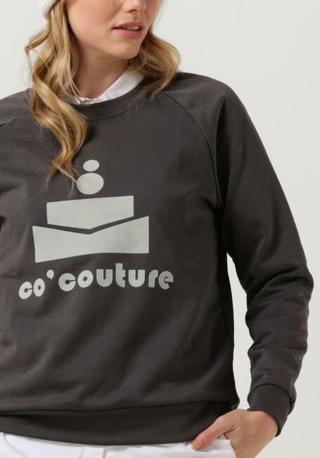 Donkergrijze CO'COUTURE Trui NEW COCO FLOC SWEAT - large
