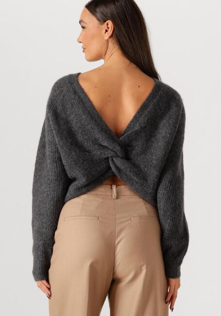 Donkergrijze SECOND FEMALE Trui FLARE KNIT - large