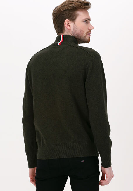 TOMMY HILFIGER Col roulé MOULINE MOCK NECK Olive - large