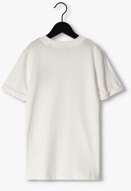 SCOTCH & SODA T-shirt SLIM FIT FLOWER EMBROIDERY en blanc - large