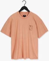 Oranje EDWIN T-shirt KISSU CHEST NATURAL TS