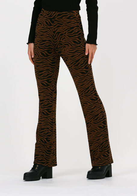 Bruine MODSTRÖM Flared broek MING PANTS - large