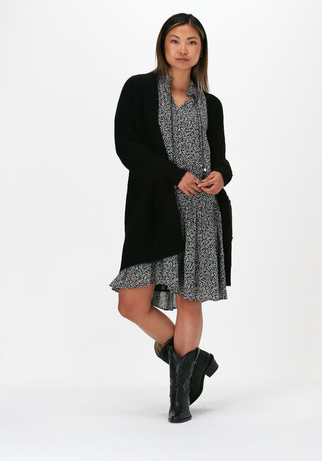 Zwarte SELECTED FEMME Vest SLFLULU LS KNIT LONG CARDIGAN - large