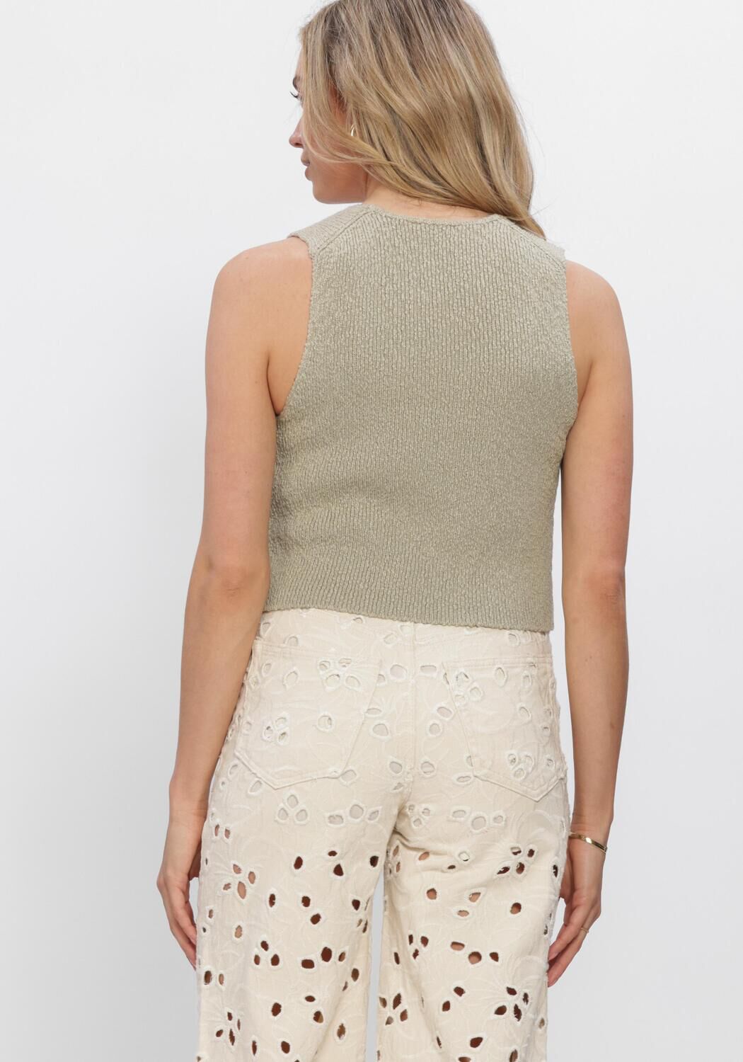 Beige EDITED Truien/vesten RIKE VEST - large