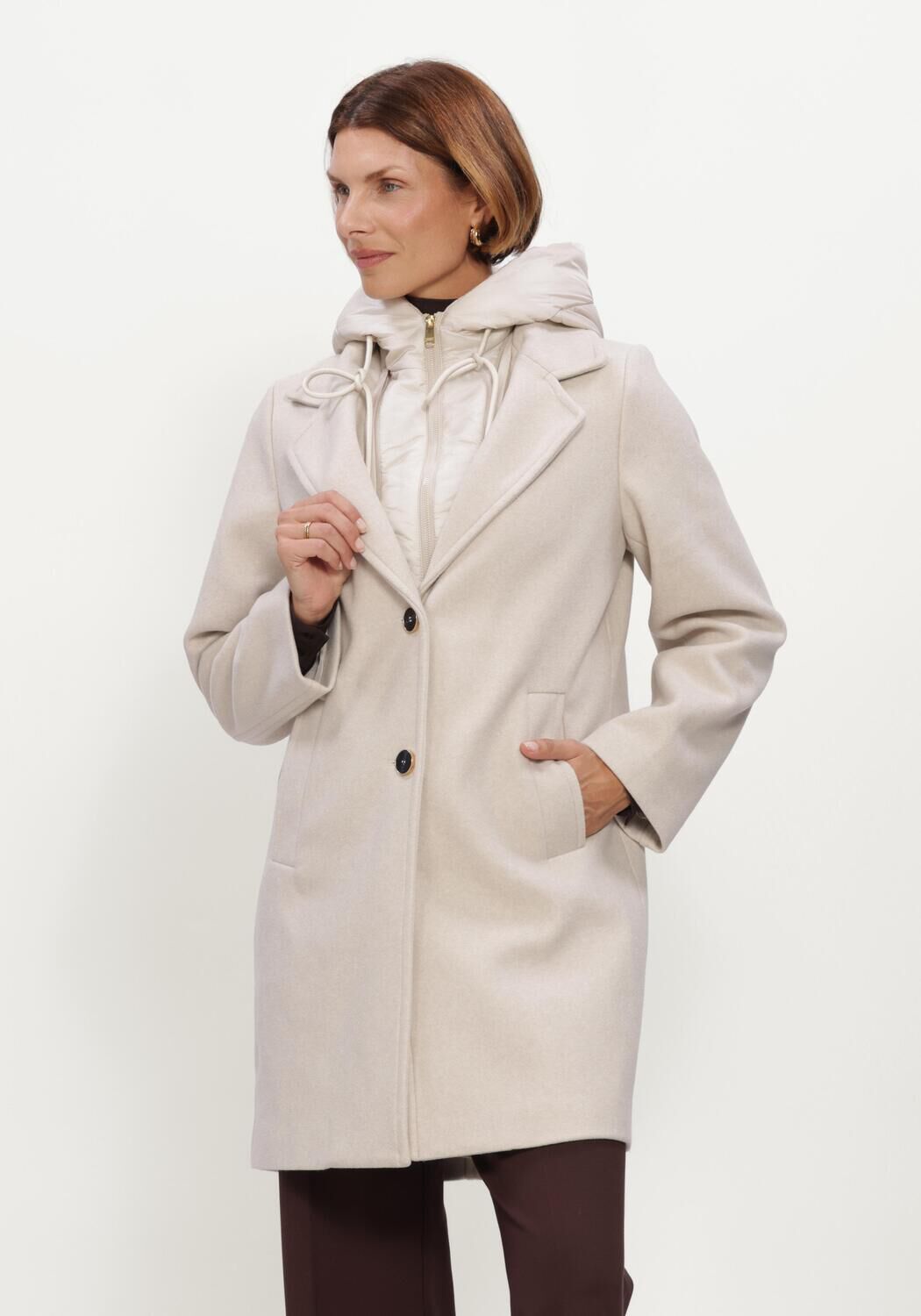 BEAUMONT Manteau ELVIRA COAT en beige - large