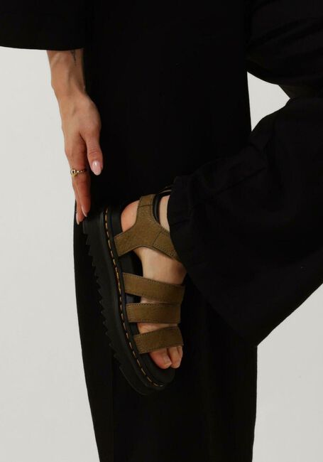 DR MARTENS Sandales plates BLAIRE en vert - large
