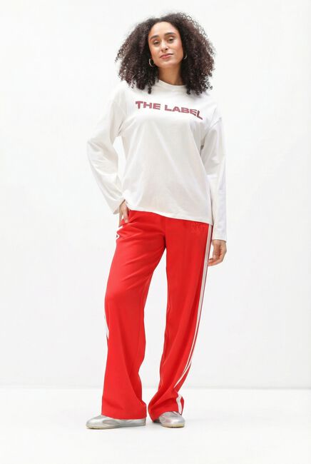 Rode ALIX THE LABEL Broeken/jumpsuits LADIES WOVEN STRASS STRIPE PANTS - large