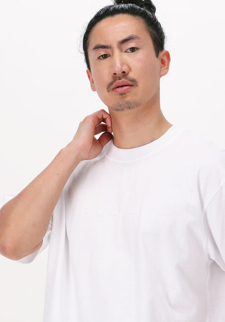 EDWIN T-shirt KATAKANA EMBROIDERY TS en blanc - large