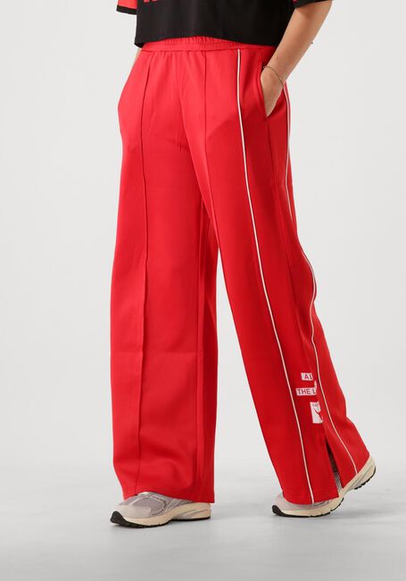 ALIX THE LABEL Pantalon de jogging LADIES KNITTED TRAINING PANTS en rouge - large