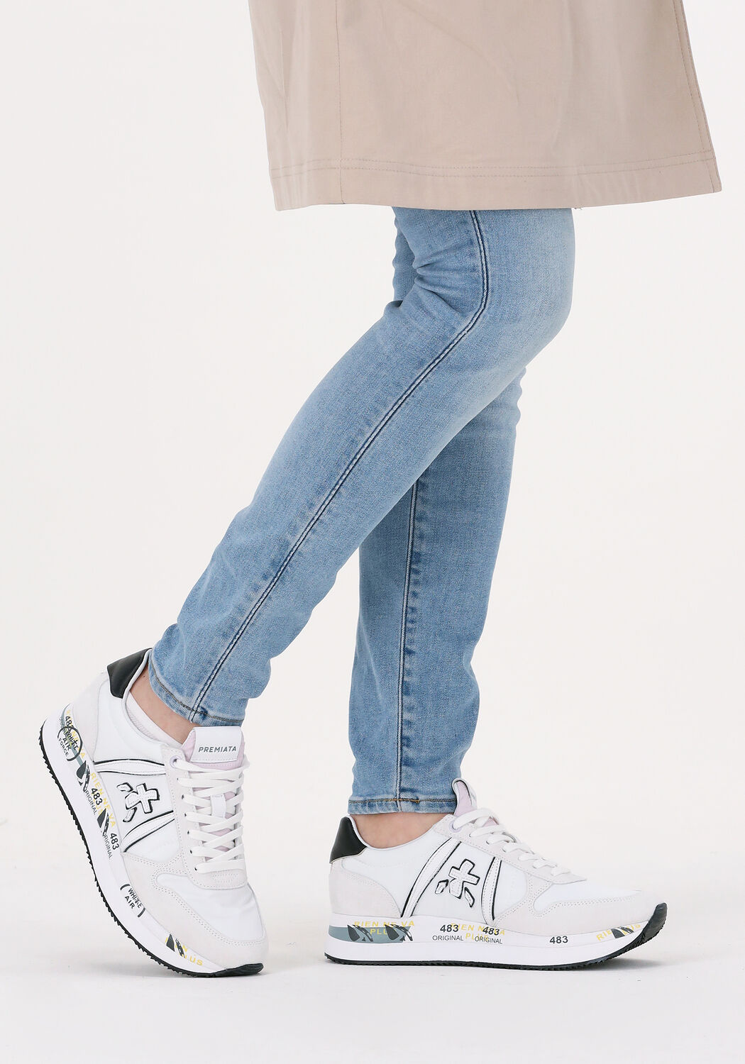 Witte PREMIATA Sneakers TRIS - large
