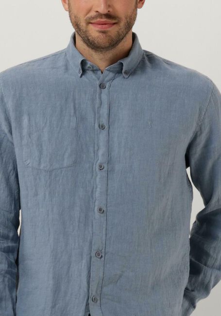BUTCHER OF BLUE Chemise décontracté ROBBINS LINEN CLEAN SHIRT en bleu - large