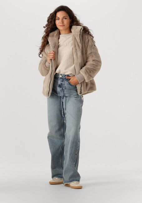 MOSCOW Manteau en fausse fourrure 08-08-EVELYN-3 en beige - large