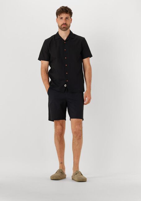 ANERKJENDT AKLEO SSS COT/LINEN SHIRT Chemises en noir - large