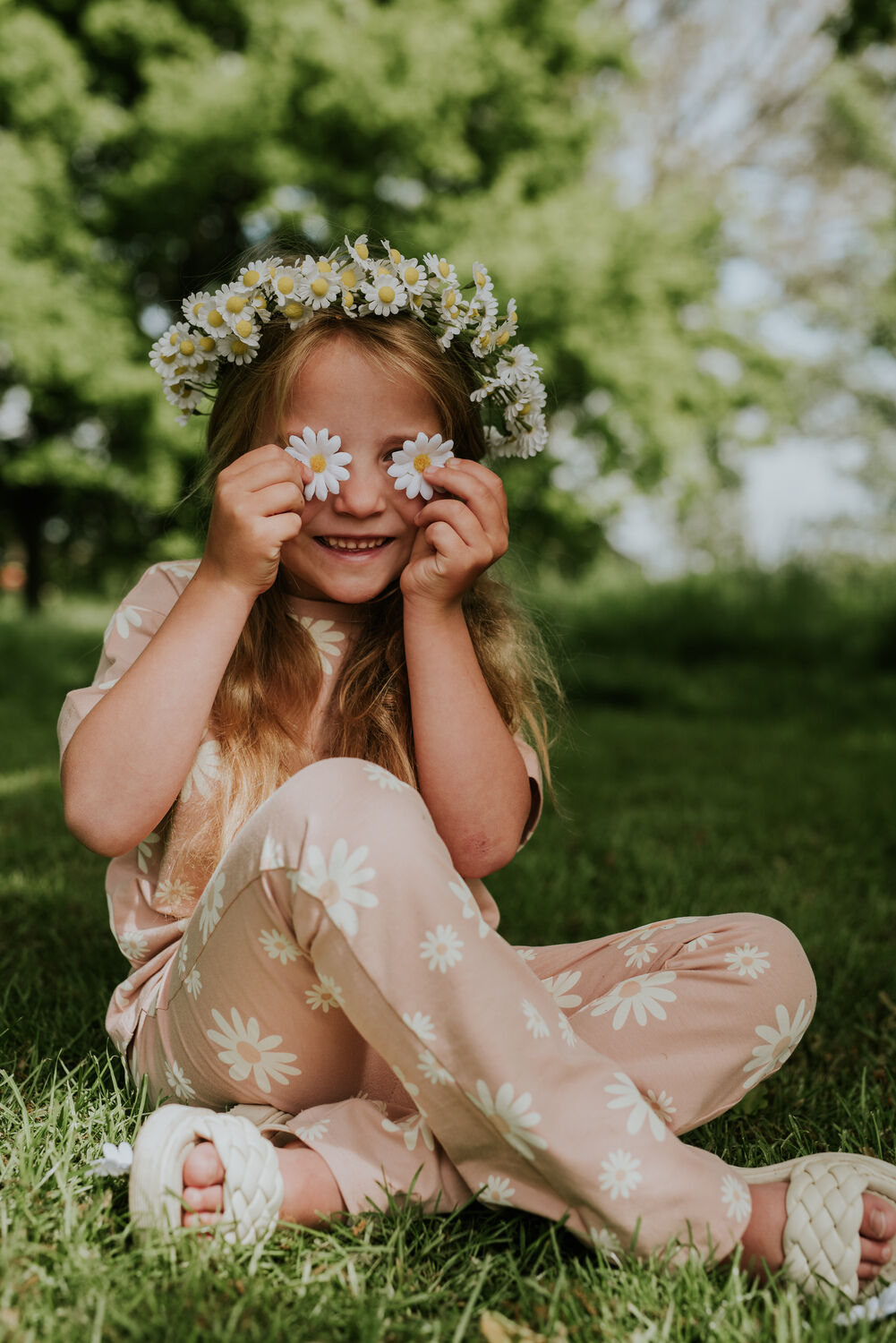 Roze KOKO NOKO Flared broek N58903 - large