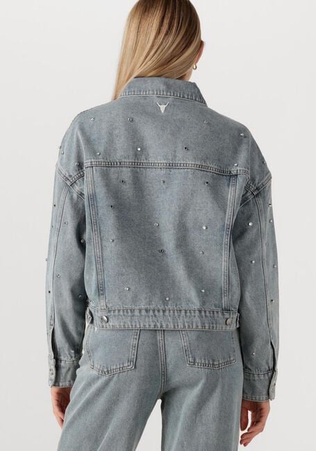 ALIX THE LABEL Veste en jean LADIES WOVEN EMBELLISHED DENIM JACKET en bleu - large