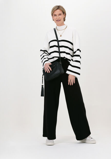 Ecru NEO NOIR Trui ENA STRIPE KNIT BLOUSE - large