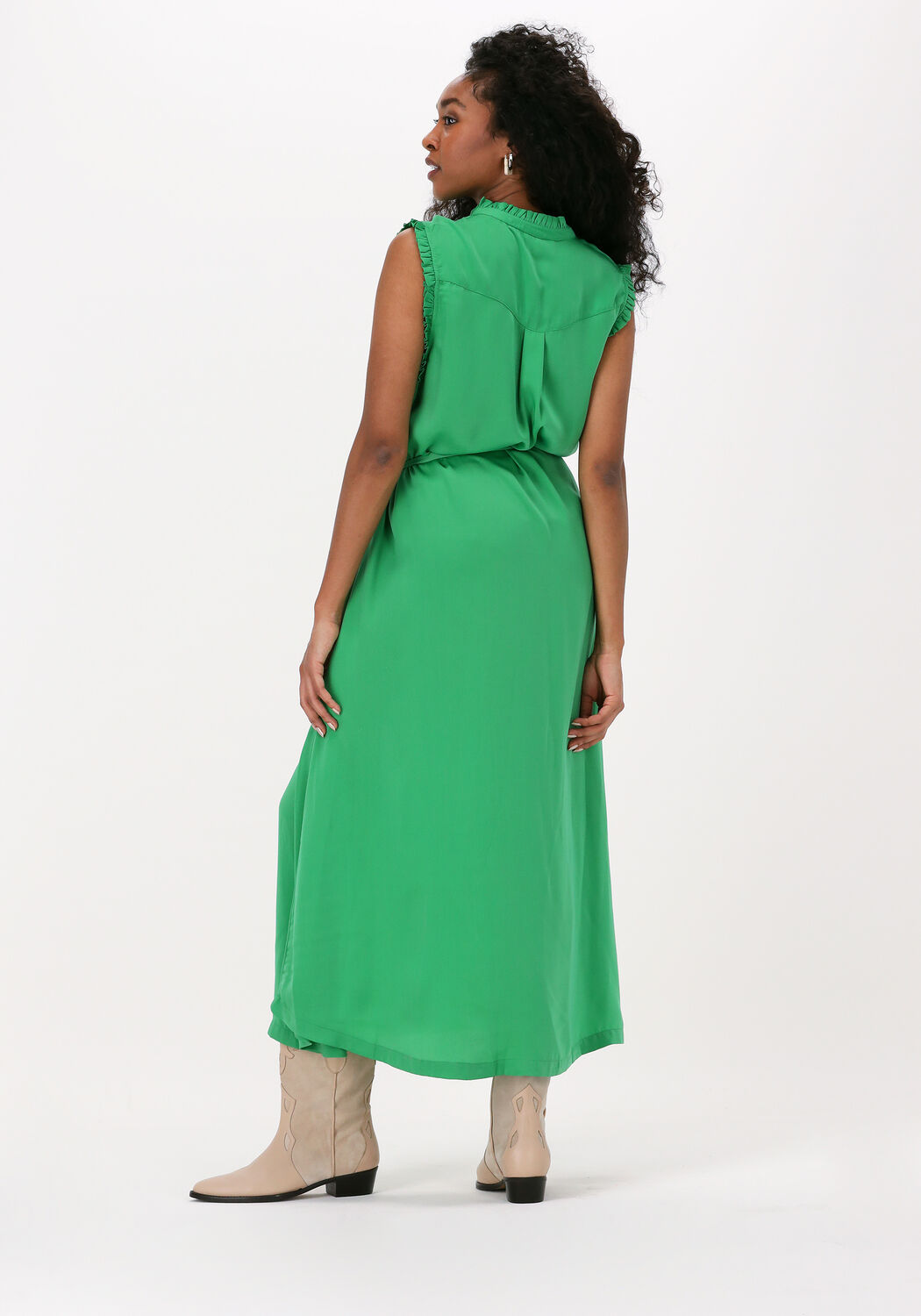 Groene EST SEVEN Maxi jurk EST CHAPELLE DRESS Omoda