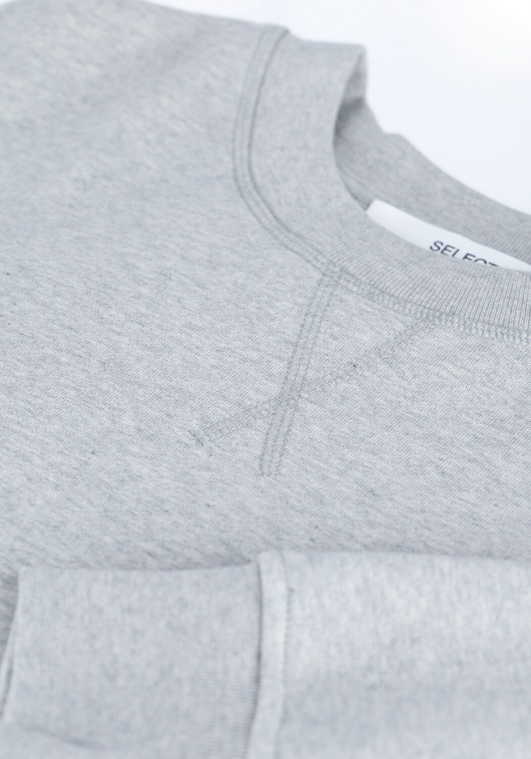 Grijze SELECTED WOMEN Sweater STASIE LS SWEATS - large