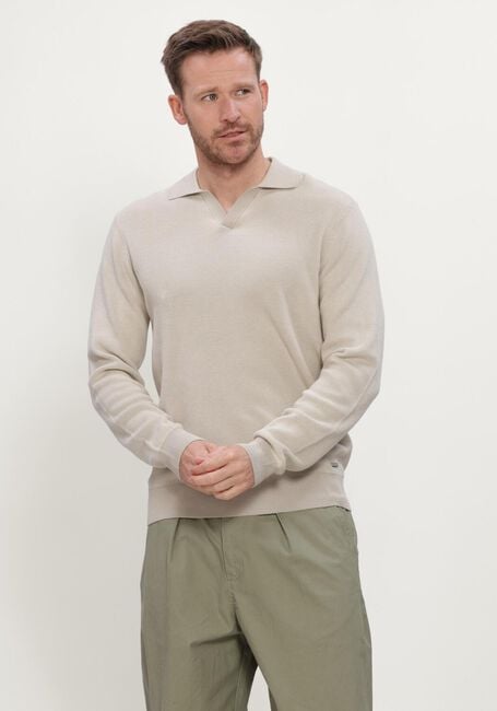 Beige DSTREZZED Polo DS_SAHA KNIT - large