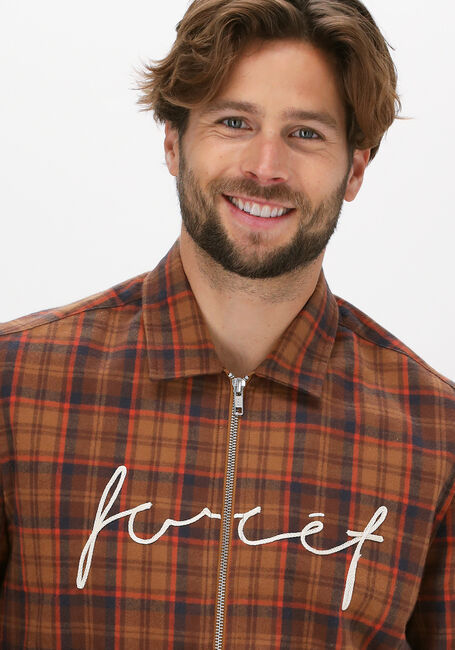 Bruine FORÉT Overshirt ROUGH OVERSHIRT - large
