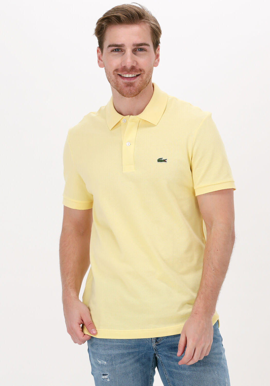 Polo lacoste on sale jaune pale