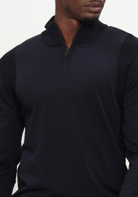GENTI TURTLE ZIP LS Pulls & Gilets Bleu fonc&eacute; - large
