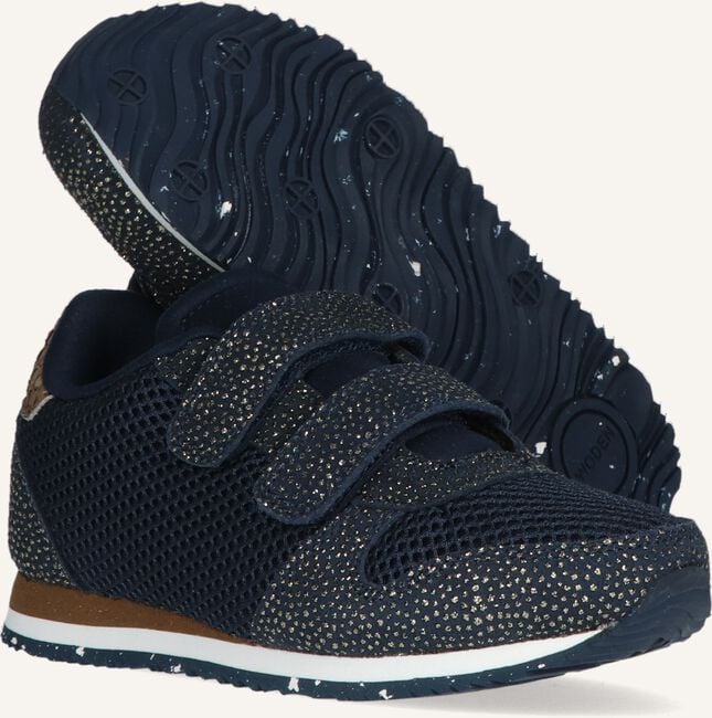 Blauwe WODEN Lage sneakers SANDRA PEARL MESH Blauwe WODEN Lage sneakers SANDRA PEARL MESH - large