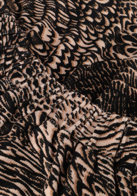 ALIX MINI Mini-jupe WOVEN ANIMAL FEATHER SKIRT en marron - large