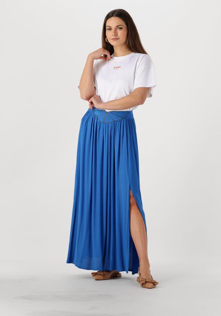 LOUIZON Jupe maxi FAKRA en bleu - large