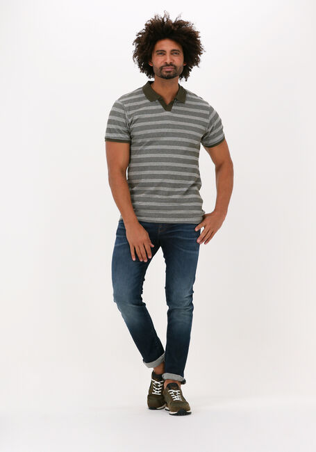 DSTREZZED Polo POLO S/S BRICK STRIPE en vert - large