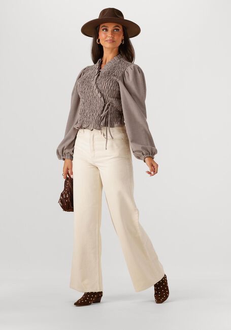BY-BAR Wide jeans JADEN OFF WHITE PANT Blanc - large