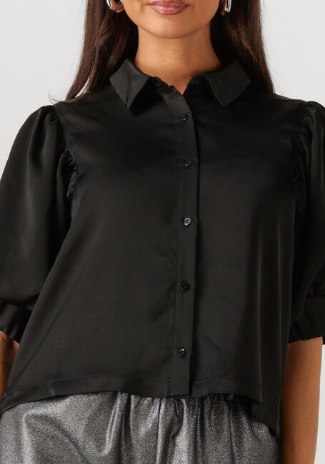 Zwarte NEO NOIR Top ETTA HEAVY SATEEN SHIRT - large