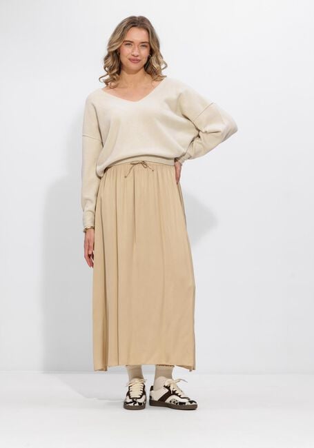 Beige PENN & INK Maxirok SKIRT - large