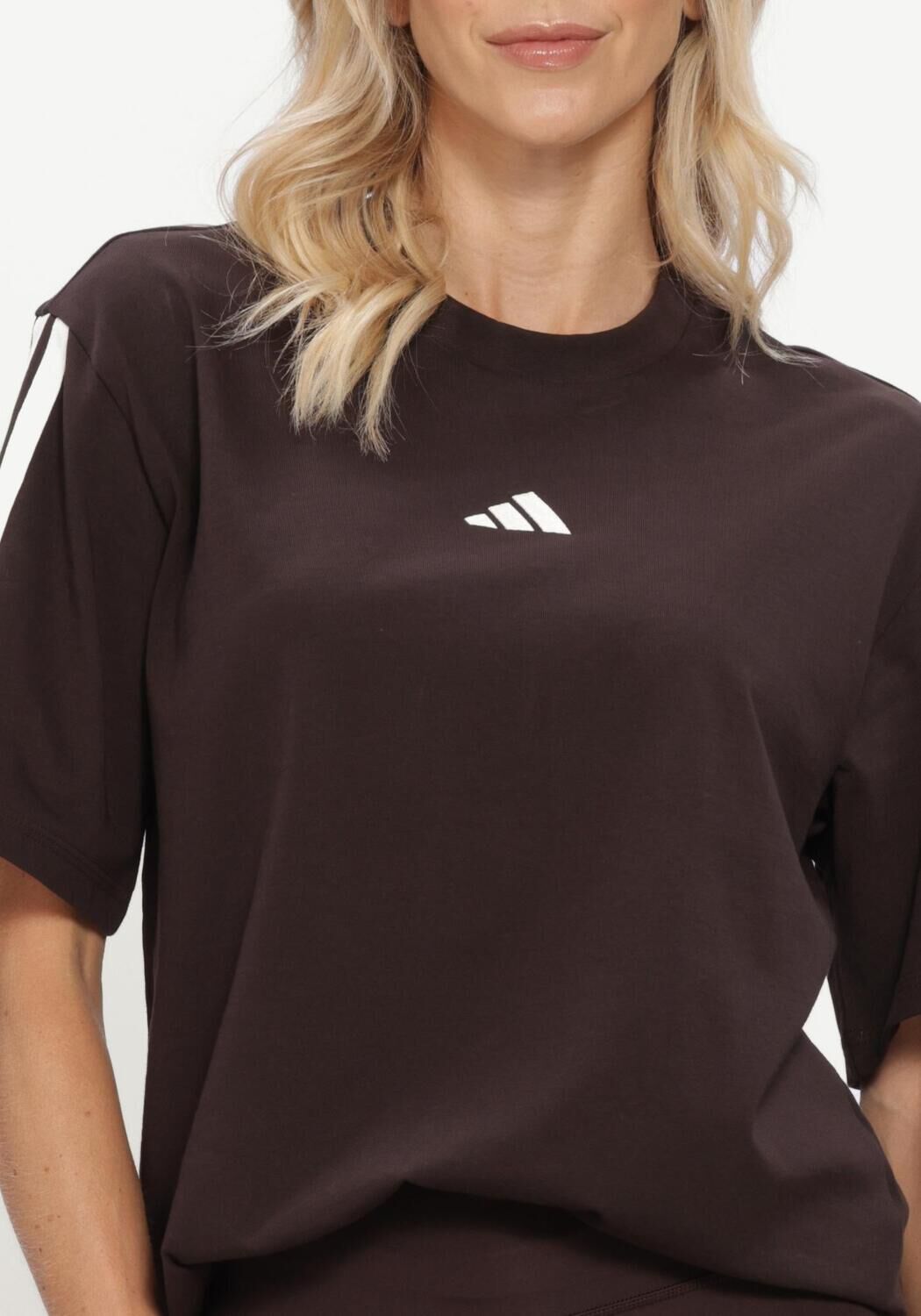 ADIDAS T-shirt W 3S SJ BF T en marron - large