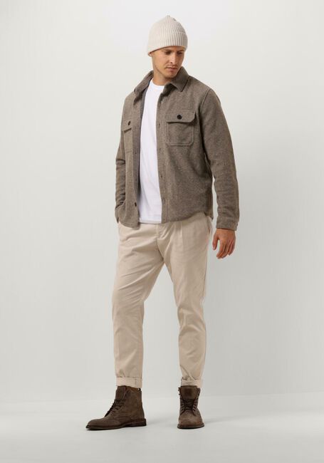 PROFUOMO Surchemise OVERSHIRT KNIT BOIL en taupe - large