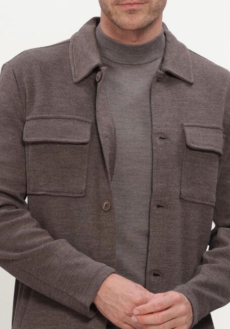 STEFANO LAURAN Surchemise OVERSHIRT en taupe - large