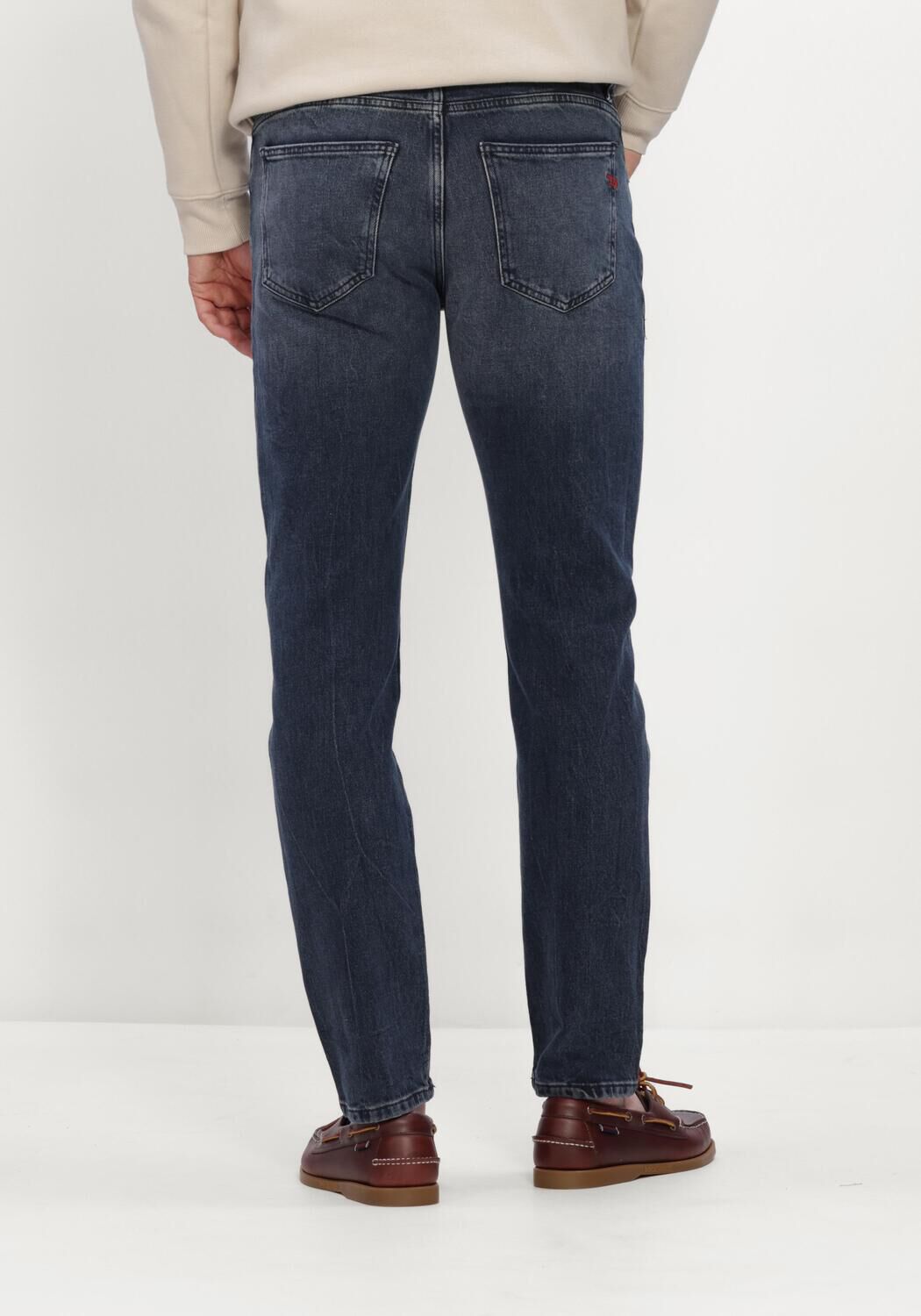 DIESEL Straight leg jeans 2019 D-STRUKT Bleu fonc&eacute; - large