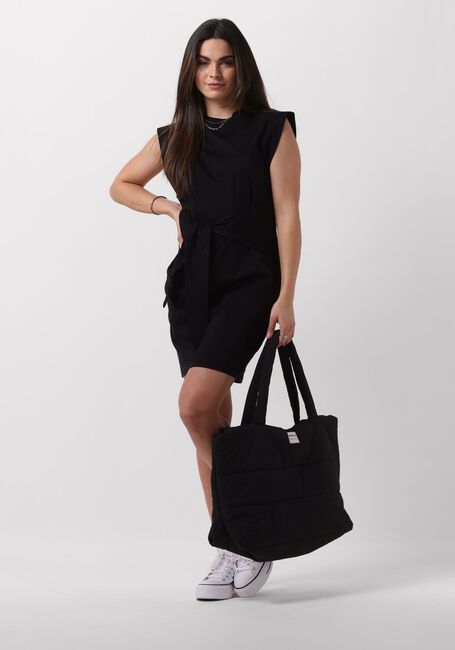 Zwarte SCOTCH & SODA Mini jurk TIE WAIST MINI JERSEY DRESS - large