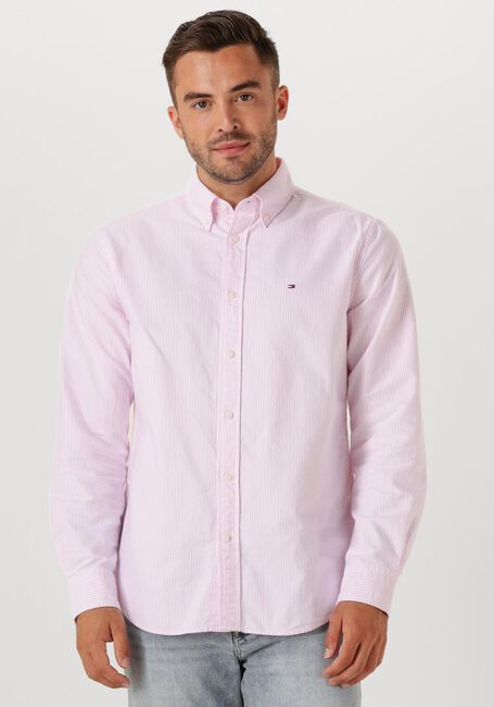 TOMMY HILFIGER Chemise décontracté HERITAGE OXFORD STRIPE RF SHIRT en rose - large