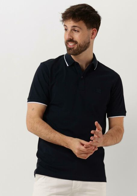 BOSS ORANGE Polo PASSERTIP Bleu foncé - large