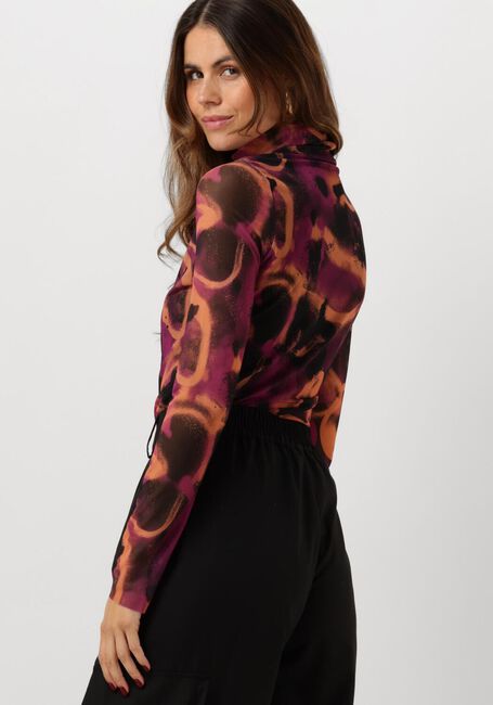 Zwarte CATWALK JUNKIE Tops & T-shirts MESH TURTLE NECK LONG SLEEVE - large