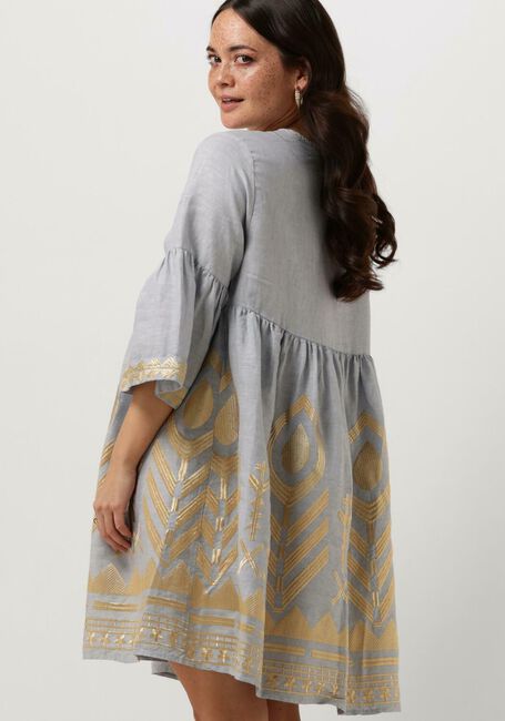 Lichtblauwe GREEK ARCHAIC KORI Mini jurk 230645 - large