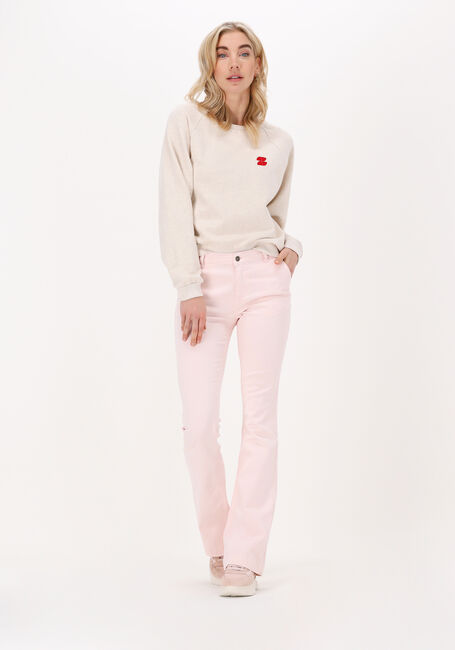 Roze BY-BAR Flared broek LEILA TWILL PANT - large