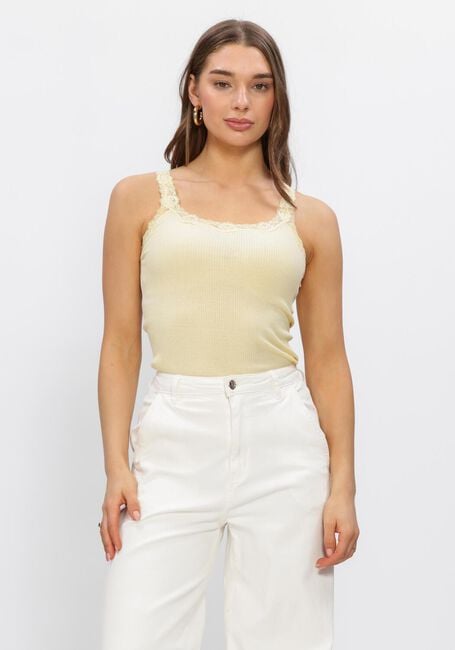 ROSEMUNDE Haut BABETTE DEEP BACK SILK TOP en jaune - large