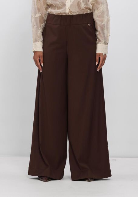 NUKUS Pantalon large LIEVE PANTS en marron - large
