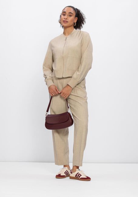 Beige MOS MOSH Flared broek MMLEYSA FLAIR PANT - large