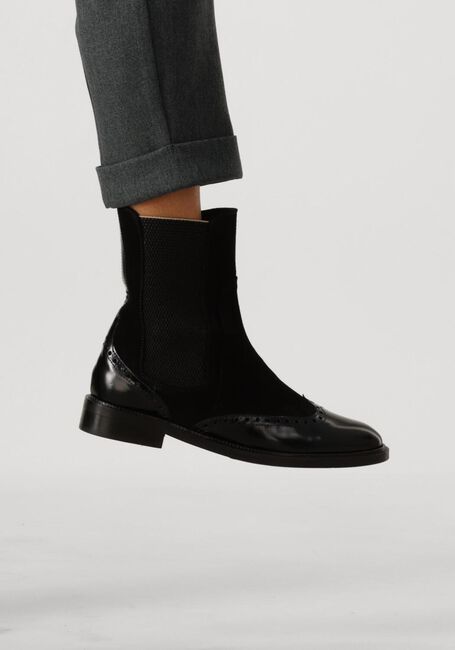 Zwarte PERTINI Enkellaarsjes 32068 - large