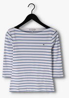 TOMMY HILFIGER T-shirt SLIM STP BOAT-NK TOP 3/4 SLV en bleu